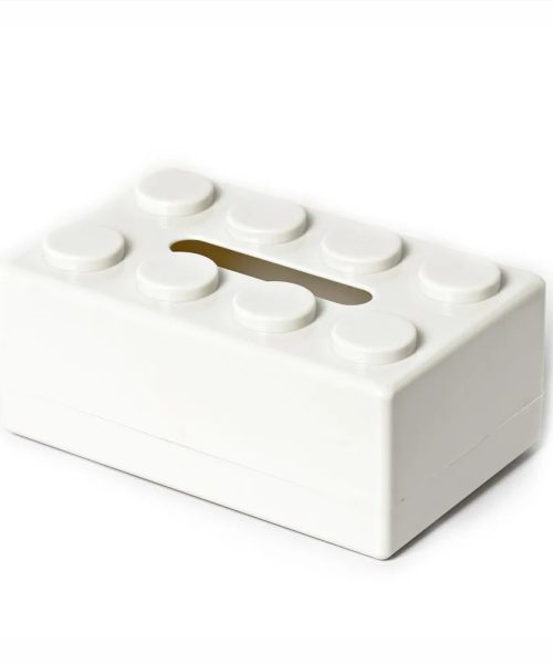 boite à mouchoir lego blanc