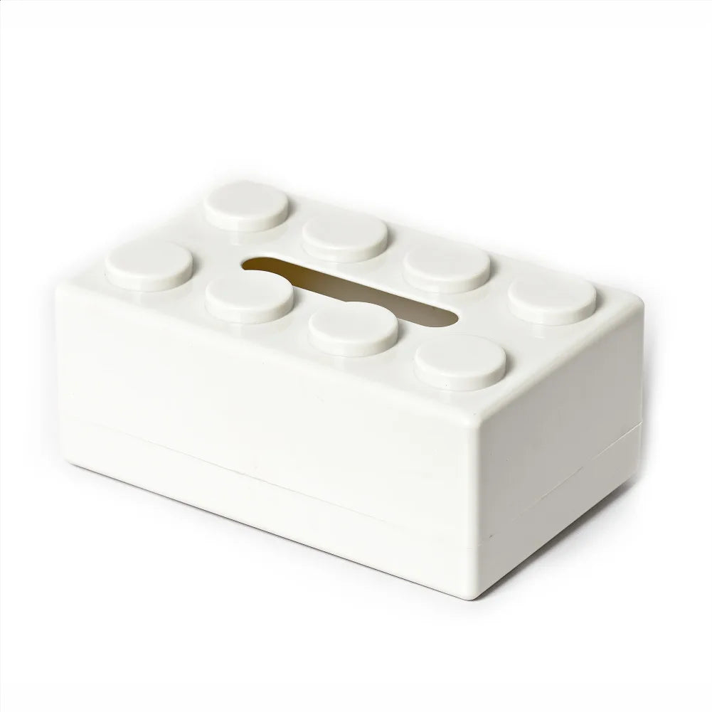 boite à mouchoir lego blanc