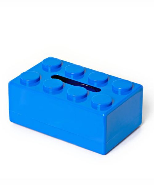 boite à mouchoir lego bleu