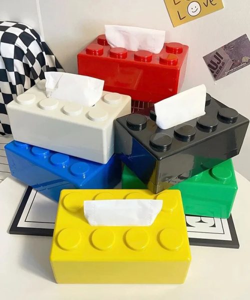 boite à mouchoir lego détail