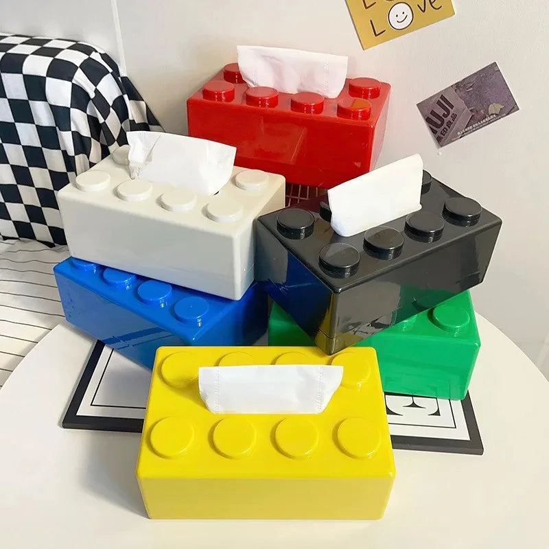 boite à mouchoir lego détail