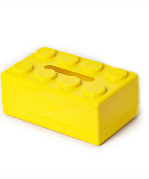 boite à mouchoir lego jaune