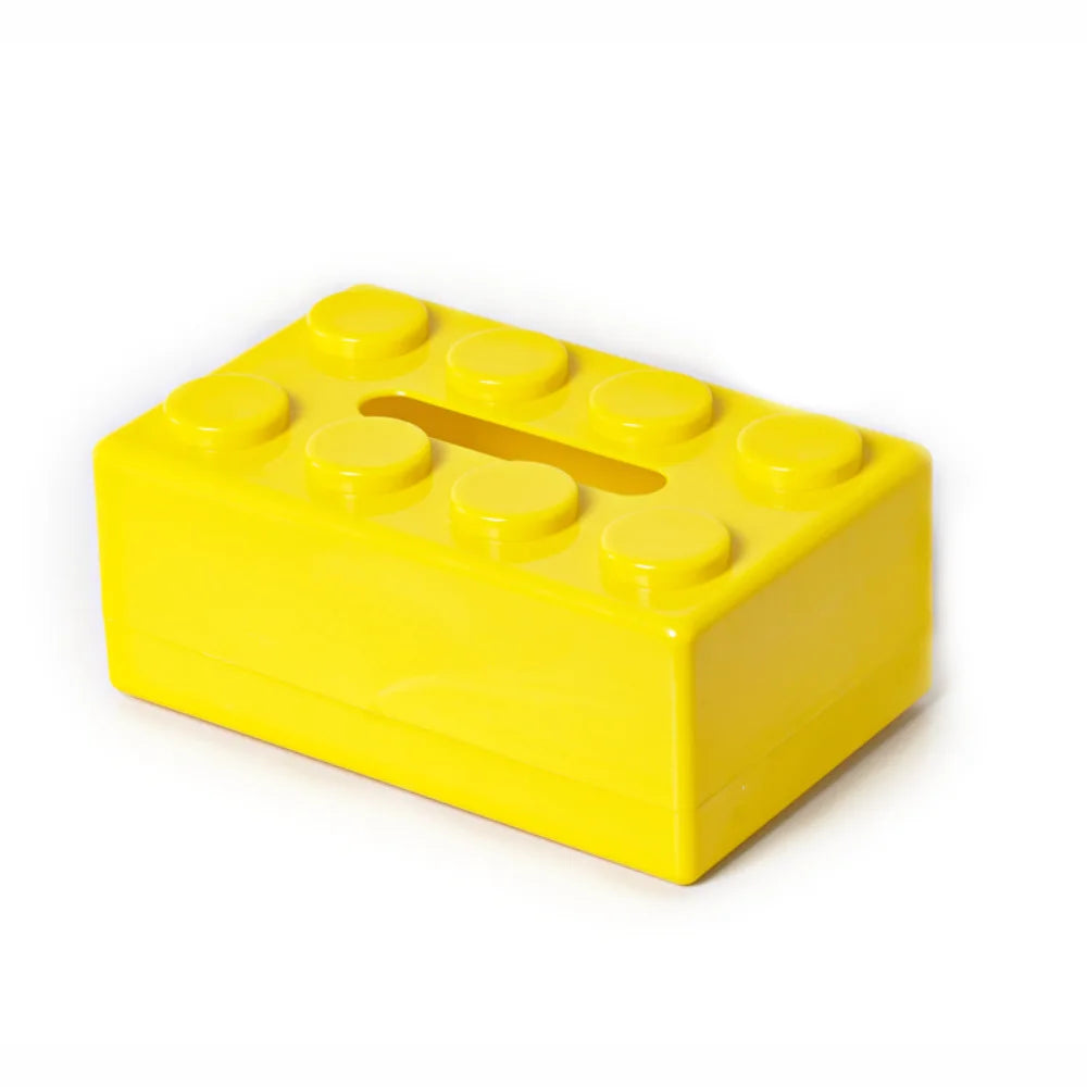 boite à mouchoir lego jaune